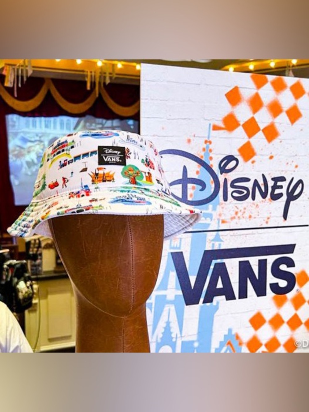 Vans x Disney Park Print Bucket Hat